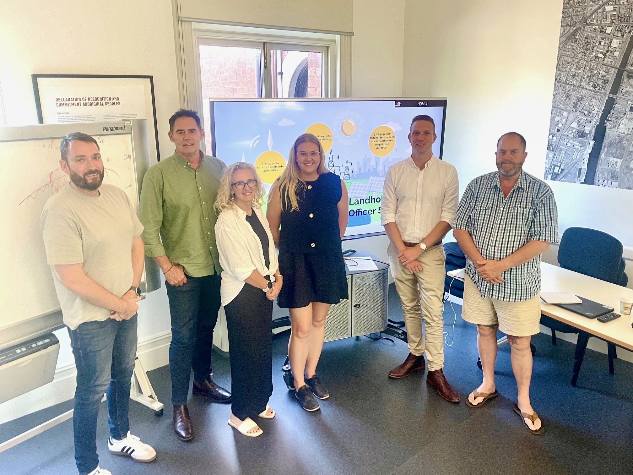 Participants in Landholder Liaison Officer course workshop